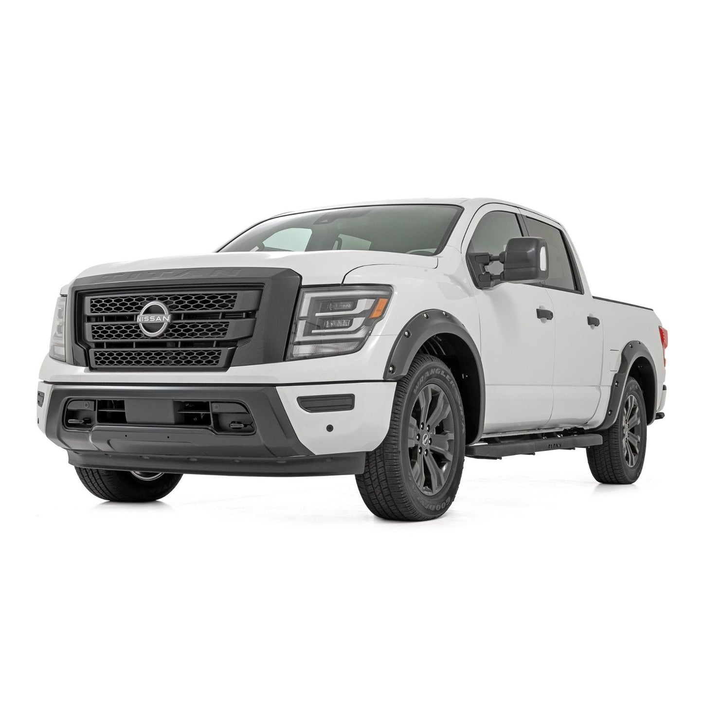 ROUGH COUNTRY Pocket Fender Flares | KAD Gun Metal | Nissan Titan 2WD/4WD (2017-2024) | F-N101705A-KAD