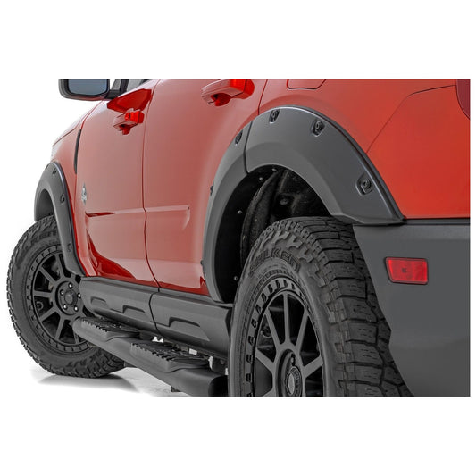 Rough Country Flat Black Pocket Fender Flares I F-F11612A
