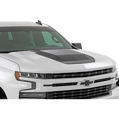 ROUGH COUNTRY Hood Scoop | GXP Lakeshore Blue | Chevy Silverado 1500 2WD/4WD (2019-2026 & Classic) | HS10010-GXP