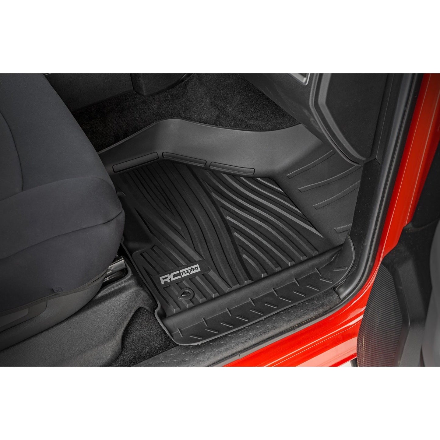 ROUGH COUNTRY Flex-Fit Floor Mats | FR & RR | Crew Cab | Ram 1500 2WD/4WD (2012-2018 & Classic) | FF-31213