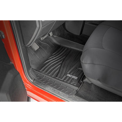 ROUGH COUNTRY Flex-Fit Floor Mats | FR | Crew Cab | Ram 1500 2WD/4WD (2012-2018 & Classic) | FF-3121