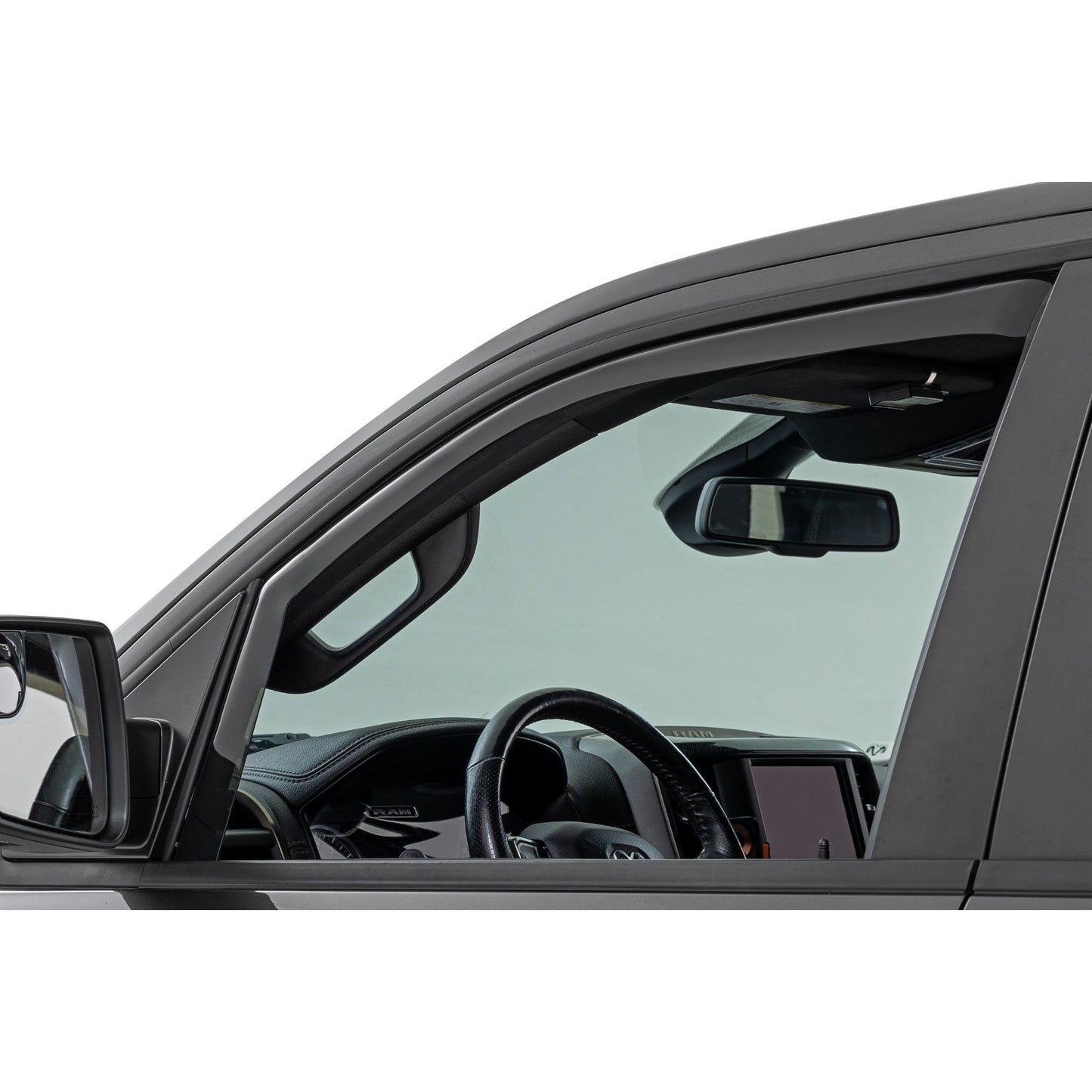 ROUGH COUNTRY Side Window Deflectors | In Channel Rain Guard | Ram 1500 (19-25)/1500 TRX (21-24)  | 841924