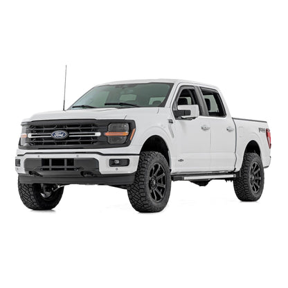 ROUGH COUNTRY Side Window Deflectors | In Channel Rain Guard | Ford F-150/Lightning/F-250/F-350/Raptor (15-25) | 831524
