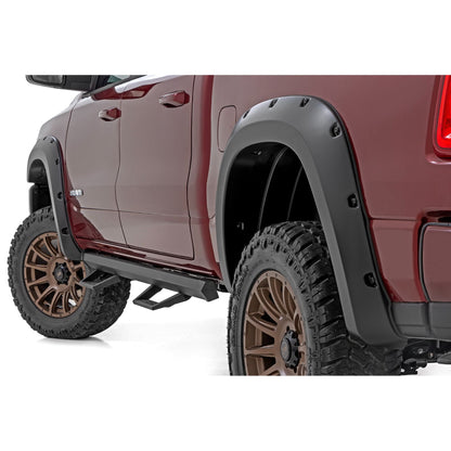 ROUGH COUNTRY Pocket Fender Flares | PR4 Flame Red | Ram 1500 2WD/4WD (2025) | F-D319205-PR4