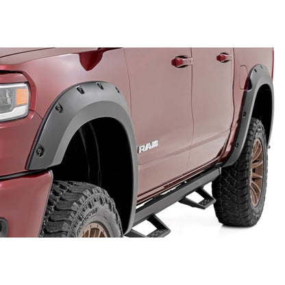 ROUGH COUNTRY Pocket Fender Flares | PSC Billet Silver | Ram 1500 2WD/4WD (2025) | F-D319205-PSC