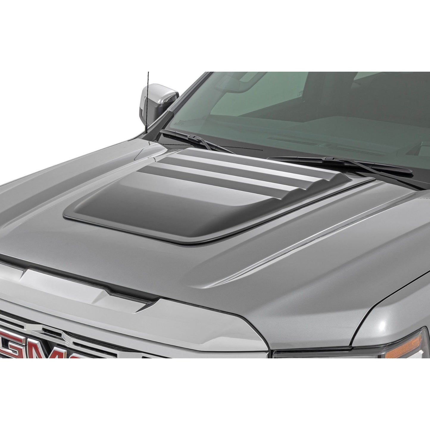 ROUGH COUNTRY Hood Scoop | GPA Dark Slate | GMC Sierra 1500 2WD/4WD (2019-2026) | HS40010-GPA