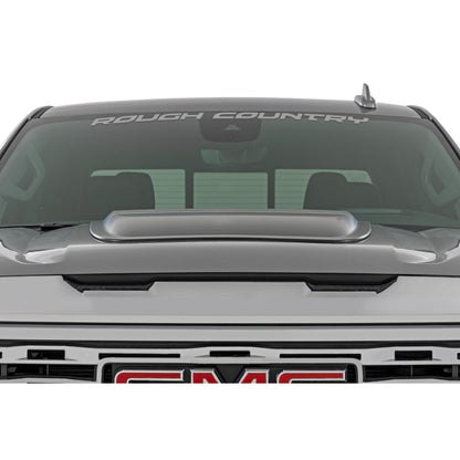 ROUGH COUNTRY Hood Scoop | GCN Fire Red | GMC Sierra 1500 2WD/4WD (2019-2026) | HS40010-GCN