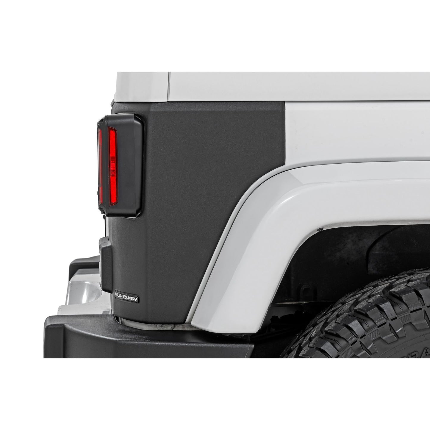 ROUGH COUNTRY Trail Cladding | Rear Corners | Jeep Wrangler JK/Wrangler Unlimited  (07-18) | TC13022