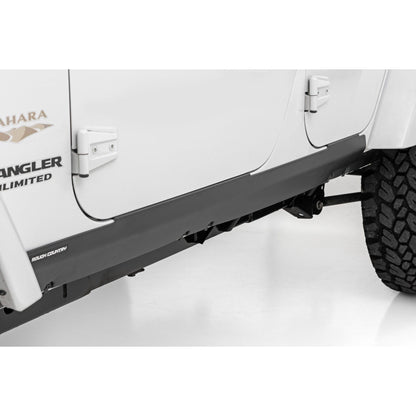 ROUGH COUNTRY Trail Cladding | Rocker Sill Plates | Jeep Wrangler Unlimited 2WD/4WD (07-18) | TC13020