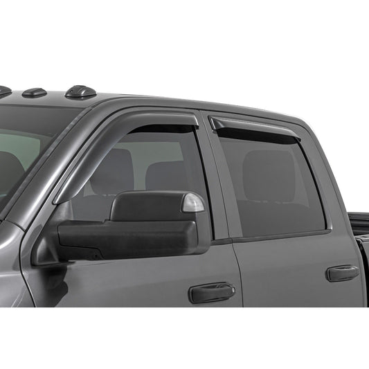 ROUGH COUNTRY Side Window Deflectors | Tape On Rain Guard | Ram 1500 (09-18) 2500 (10-24) | 942924