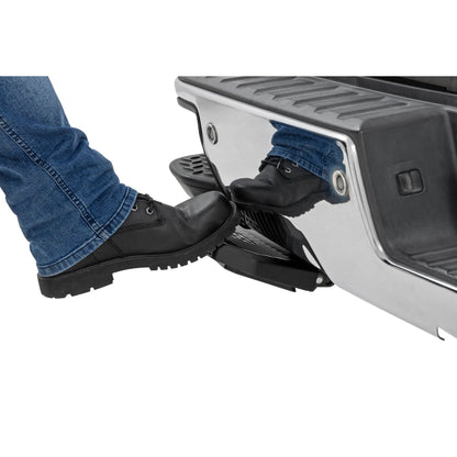 ROUGH COUNTRY Retractable Bed Step | Manual Pull | Chevy/GMC 1500 (14-18 & Classic) | PW050052