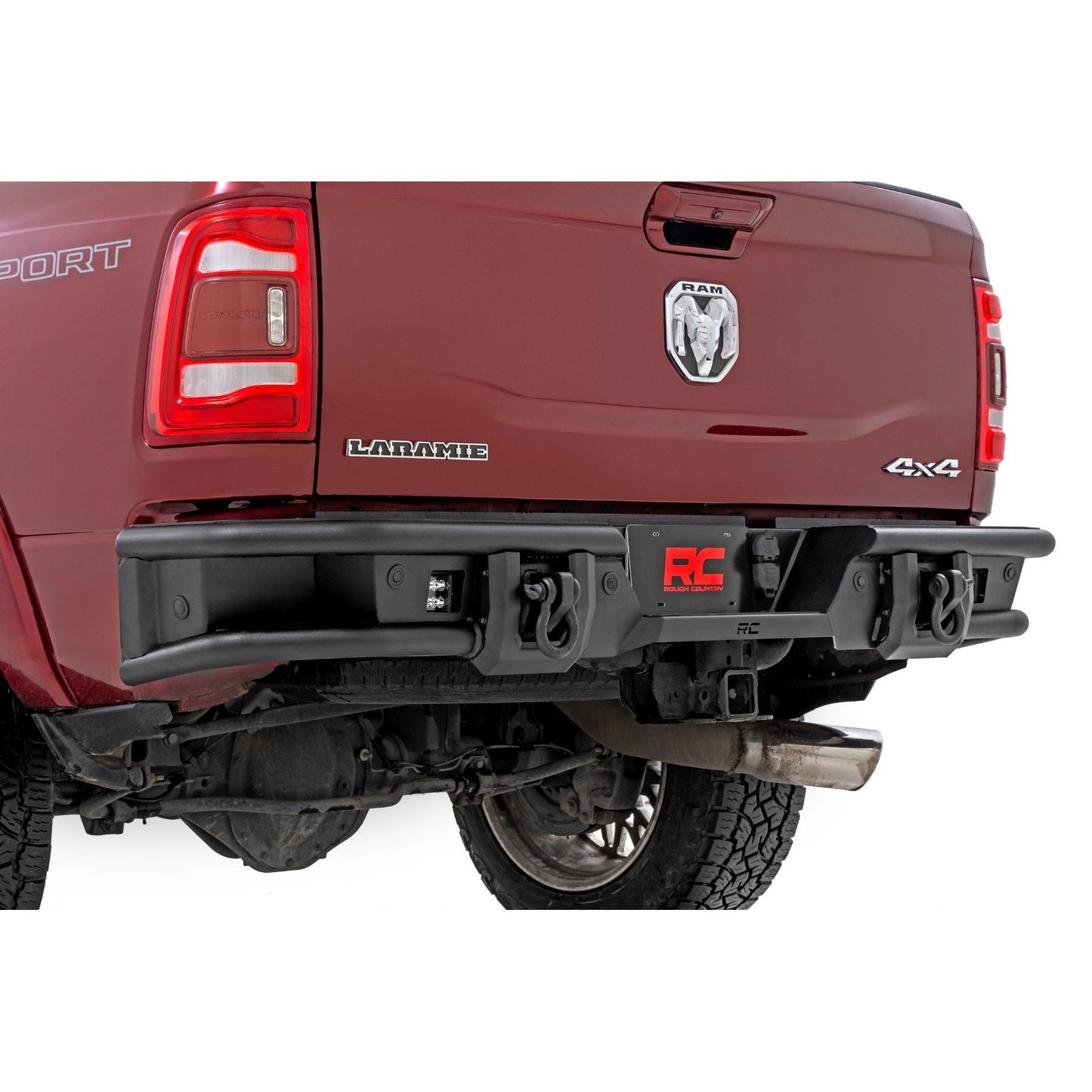 ROUGH COUNTRY Rear Bumper | Tubular | Ram 2500 (10-26)/3500 (11-25) 2WD/4WD | 51213
