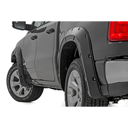 ROUGH COUNTRY Fender Flares | Defender | Gloss Black | Ram 1500 2WD/4WD (2025) | A-D319205-RCGB