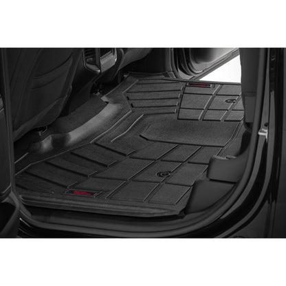 ROUGH COUNTRY Sure-Fit Floor Mats | Front & Rear | Crew | Ram 1500 2WD/4WD (2025) | SM31630