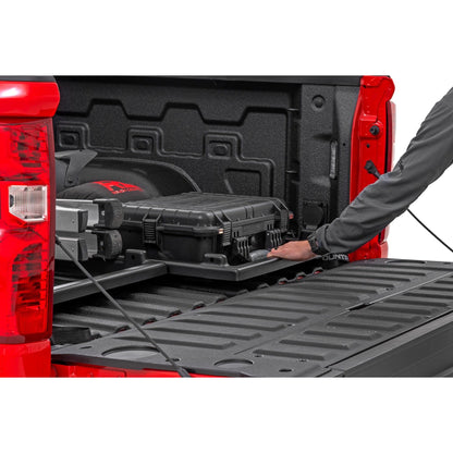ROUGH COUNTRY Truck Bed Cargo Storage Tray | Easy Access | Long Bed Storage Tray | 10209