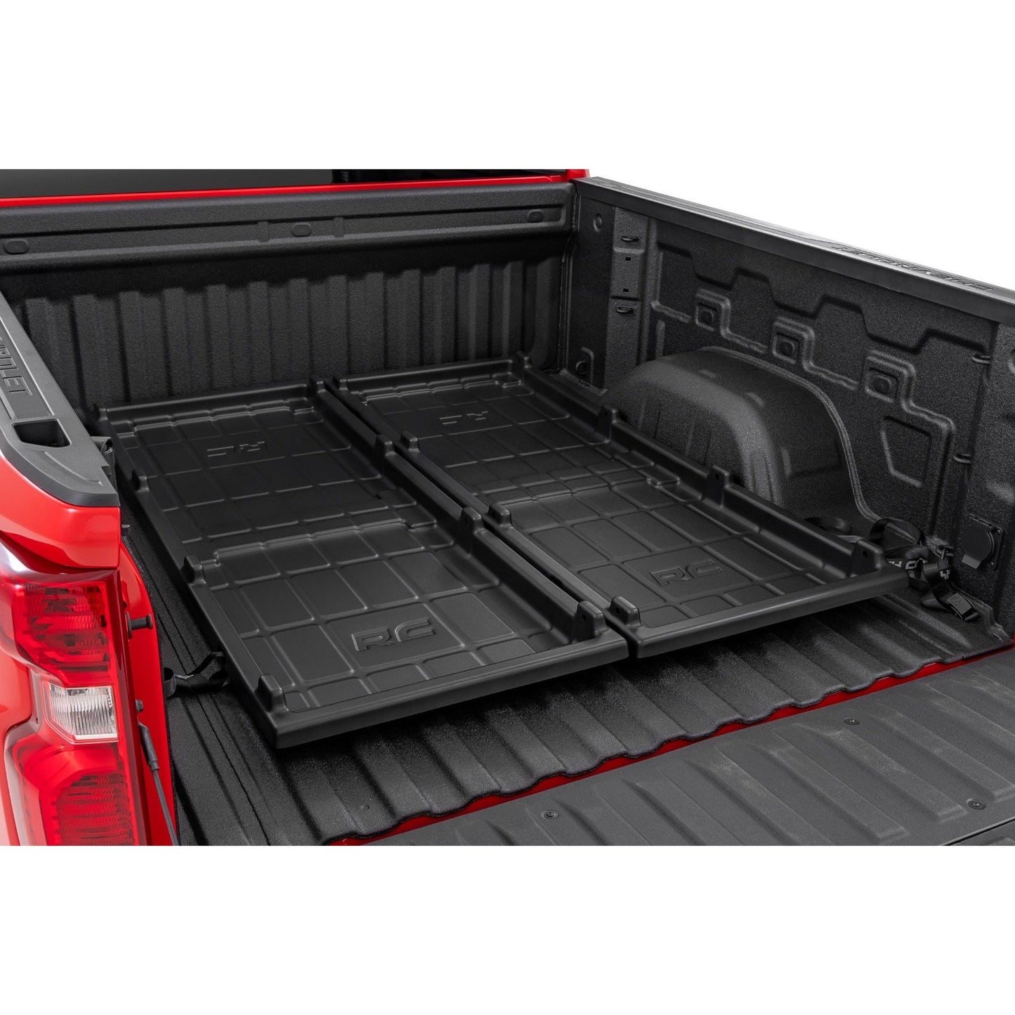 ROUGH COUNTRY Truck Bed Cargo Storage Tray | Easy Access | Long Bed Storage Tray | 10209