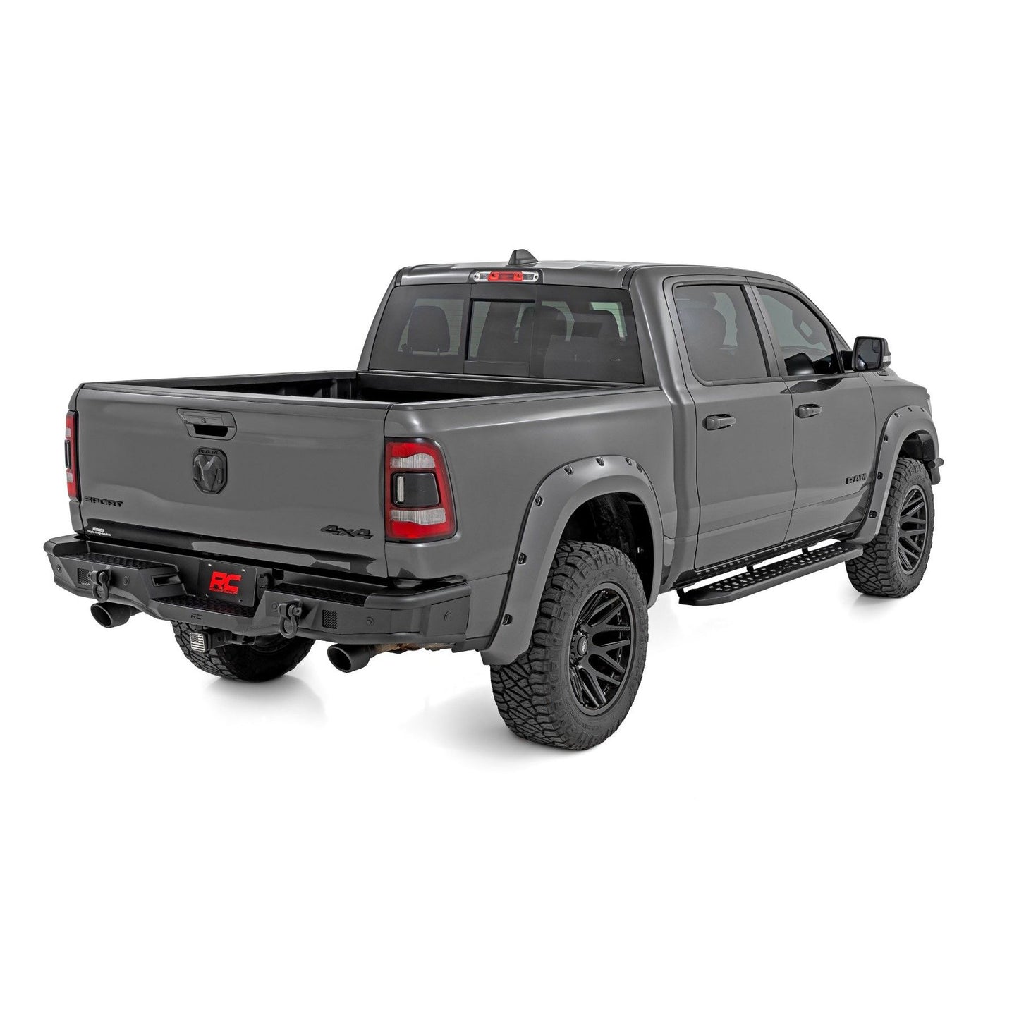 ROUGH COUNTRY Rear Bumper | Tubular | Ram 1500 2WD/4WD (2019-2025) | 51215