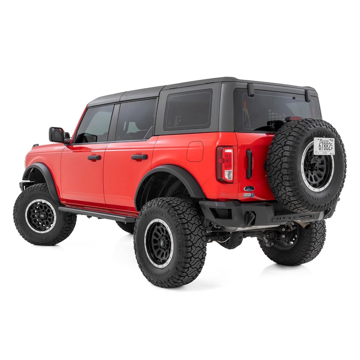 ROUGH COUNTRY Multi-Color LED Running Boards | 4-Door | Ford Bronco 4WD (2021-2025) | 55008