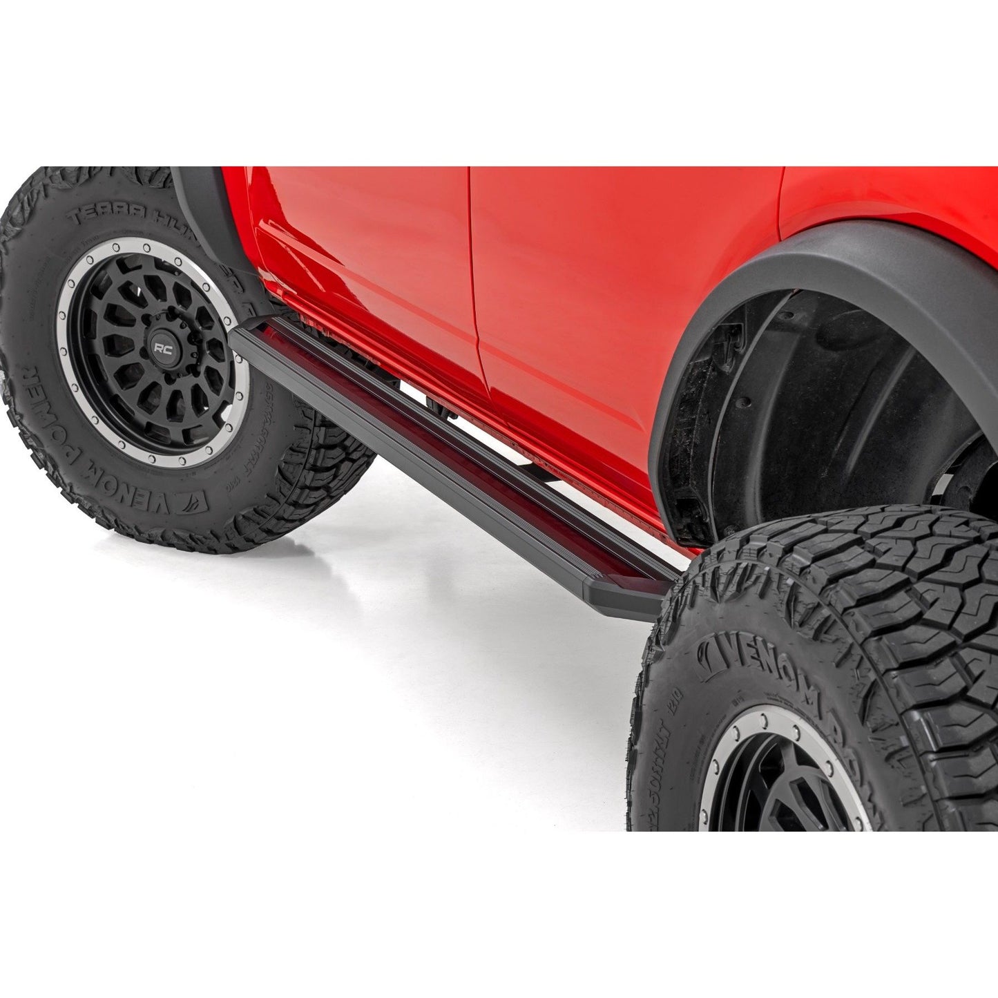 ROUGH COUNTRY Multi-Color LED Running Boards | 4-Door | Ford Bronco 4WD (2021-2025) | 55008