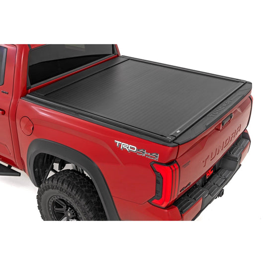 ROUGH COUNTRY Powered Retractable Bed Cover | 5'7" Bed | Toyota Tundra 2WD/4WD (2022-2025) | 51514551