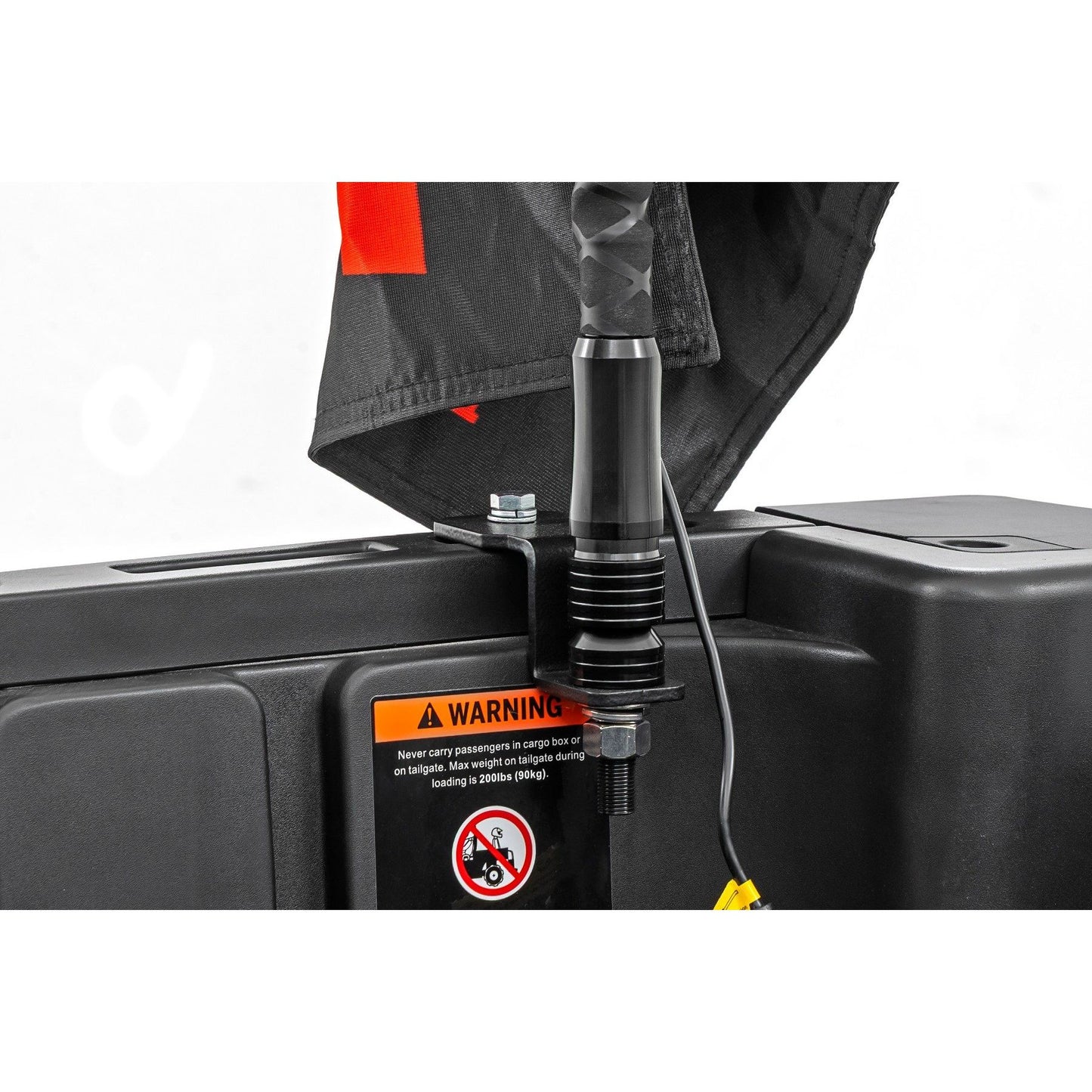 ROUGH COUNTRY Whip Mount | 2' Multl-Color LED Whip Pair | Can-AM Defender/Segway | 93200