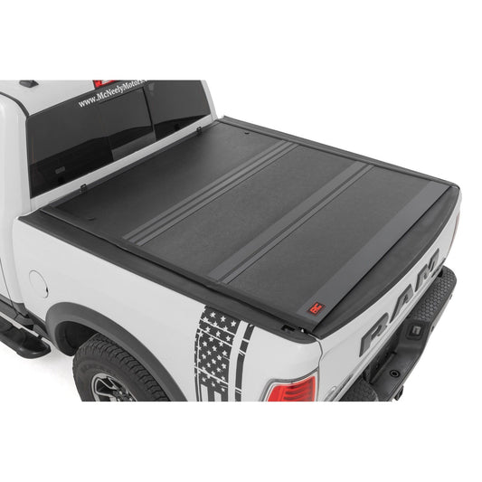 ROUGH COUNTRY Hard Low Profile Bed Cover | 5'7" Bed | No Rambox | Ram 1500 2WD/4WD (2009-2018 & Classic) | 47319550B