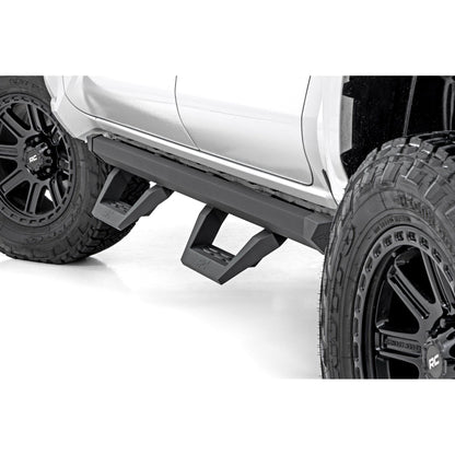 ROUGH COUNTRY SRX2 Adjustable Aluminum Steps | Double Cab | Toyota Tacoma 2WD/4WD (24-25) | 73004