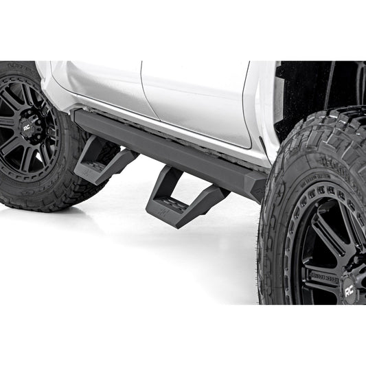 ROUGH COUNTRY SRX2 Adjustable Aluminum Steps | Double Cab | Toyota Tacoma 2WD/4WD (24-25) | 73004