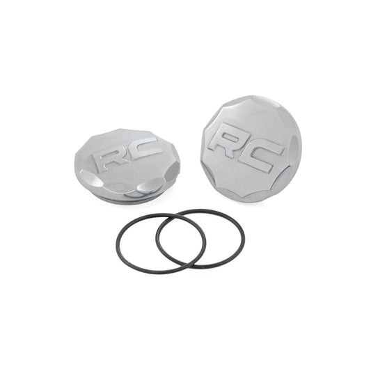 ROUGH COUNTRY Polished Aluminum Ball Joint Caps | Pair | Rough Country Control Arms | 81178