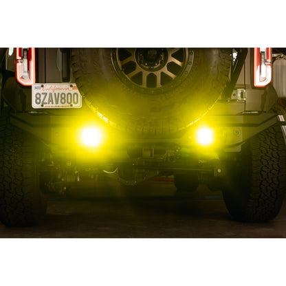 DV8 Off-Road 3-Inch Elite Series LED Amber Flush Mount Pod Light Single Pod C3| BE3FMW40W-A