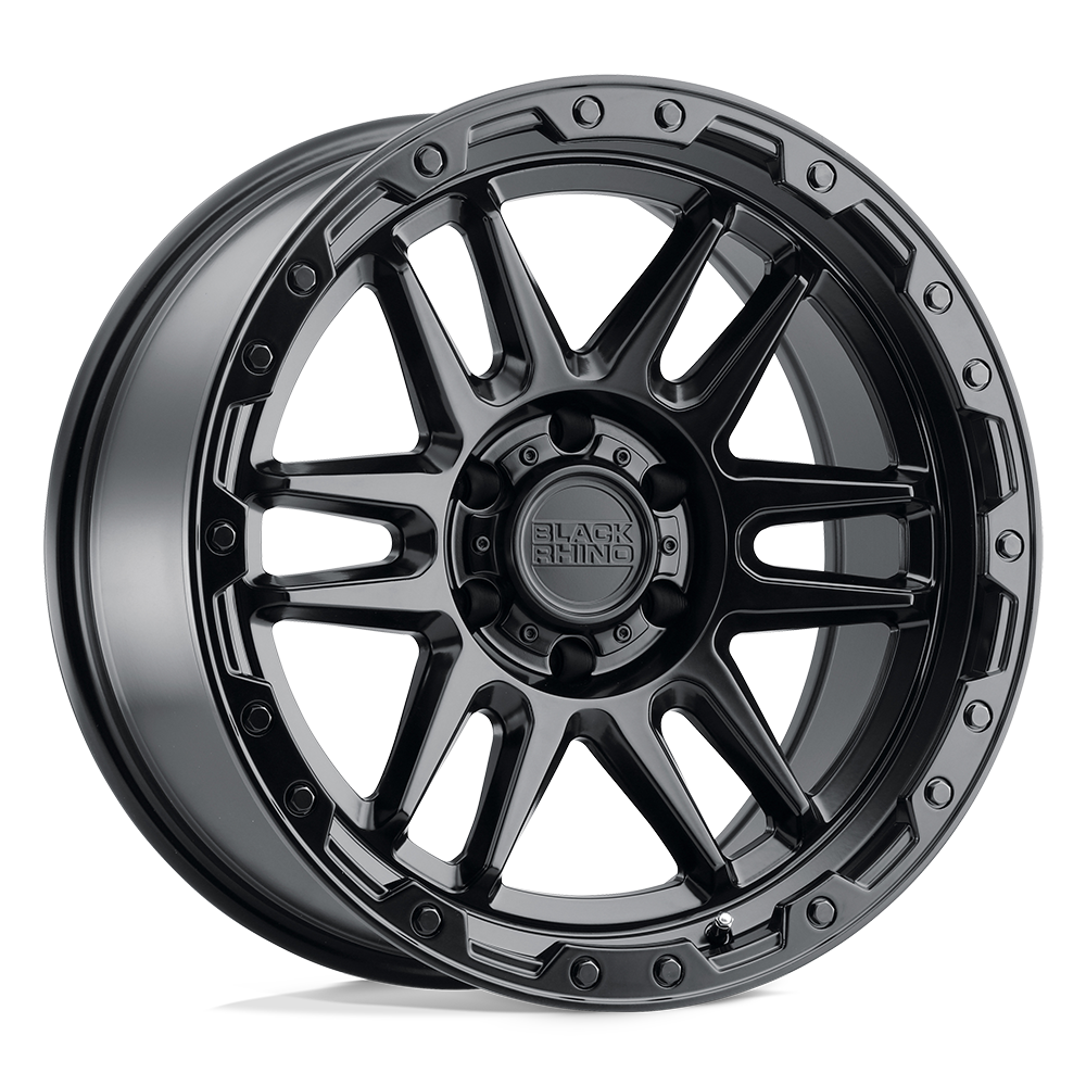 Black Rhino APACHE MATTE BLACK W/ BLACK BOLTS