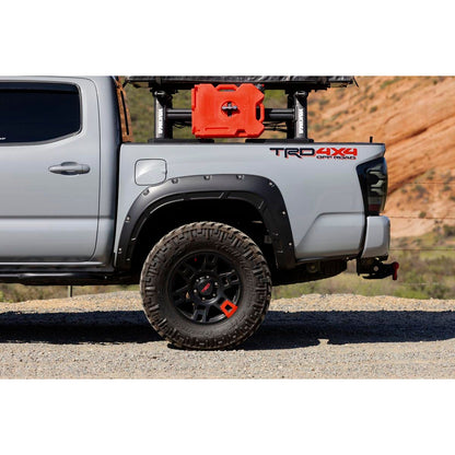 ROUGH COUNTRY Fender Flares | Defender | 218 Midnight Black Metallic | Toyota Tacoma (16-23) | A-T11621-218
