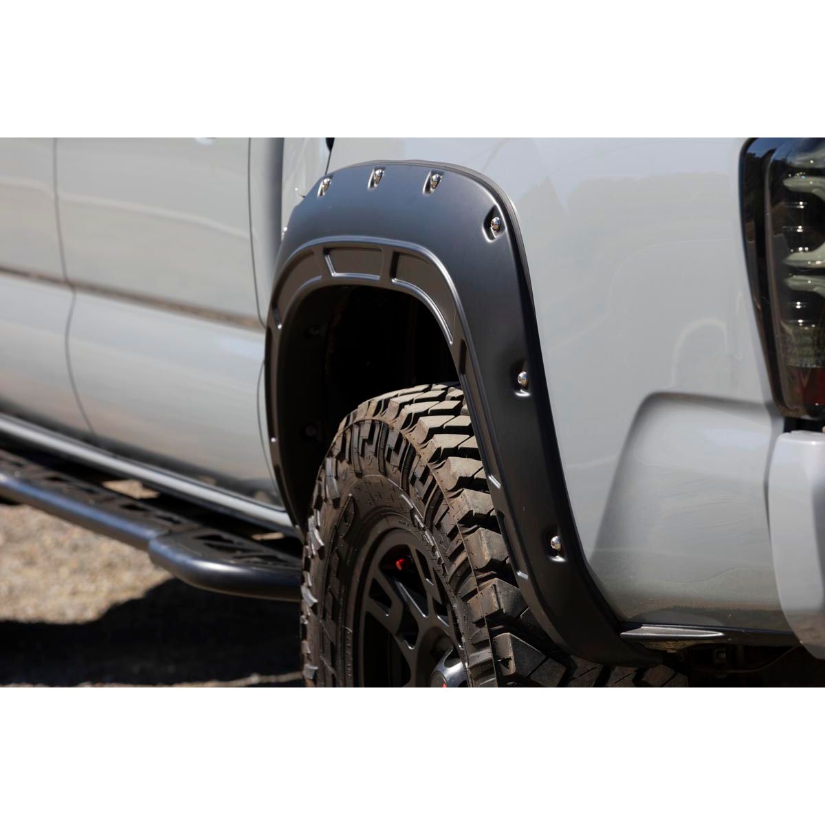 ROUGH COUNTRY Fender Flares | Defender | 1J9 Celestial Silver Metallic | Toyota Tacoma (16-23) | A-T11621-1J9