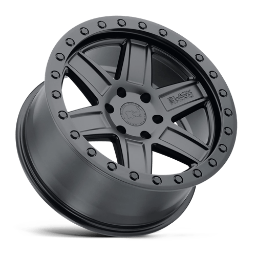 Black Rhino Hard Alloys ATTICA MATTE BLACK W/ BLACK RING