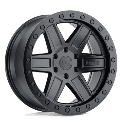 Black Rhino Hard Alloys ATTICA MATTE BLACK W/ BLACK RING