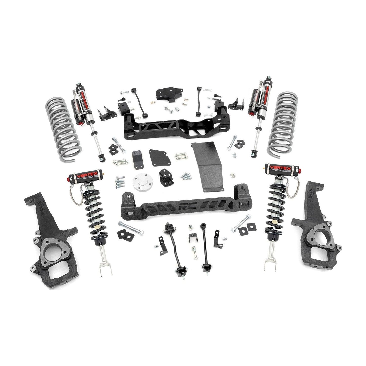 Rough Country Vertex Shocks & Rear Variable Rate Coils 6 Inch Lift Kit I 33250