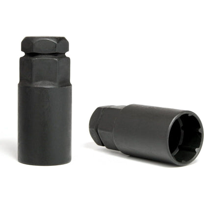 Gorilla Wheel Lock Set Set Of 4x  (Select Size) - Black Finish Wheel Lock Sockets