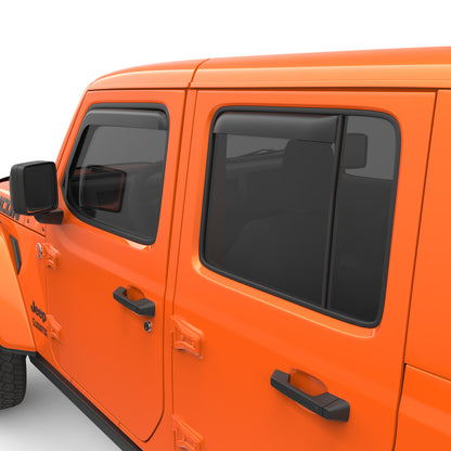 EGR In-Channel Window Visors Fits Jeep (Crew Cab Pickup/Sport Utility)