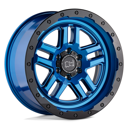 Black Rhino Hard Alloys BARSTOW DEARBORN BLUE W/ BLACK RING