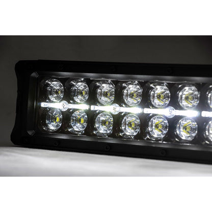 ROUGH COUNTRY 30 Inch Black Series LED Light Bar | Curved | Dual Row | Cool White DRL | 72930BD