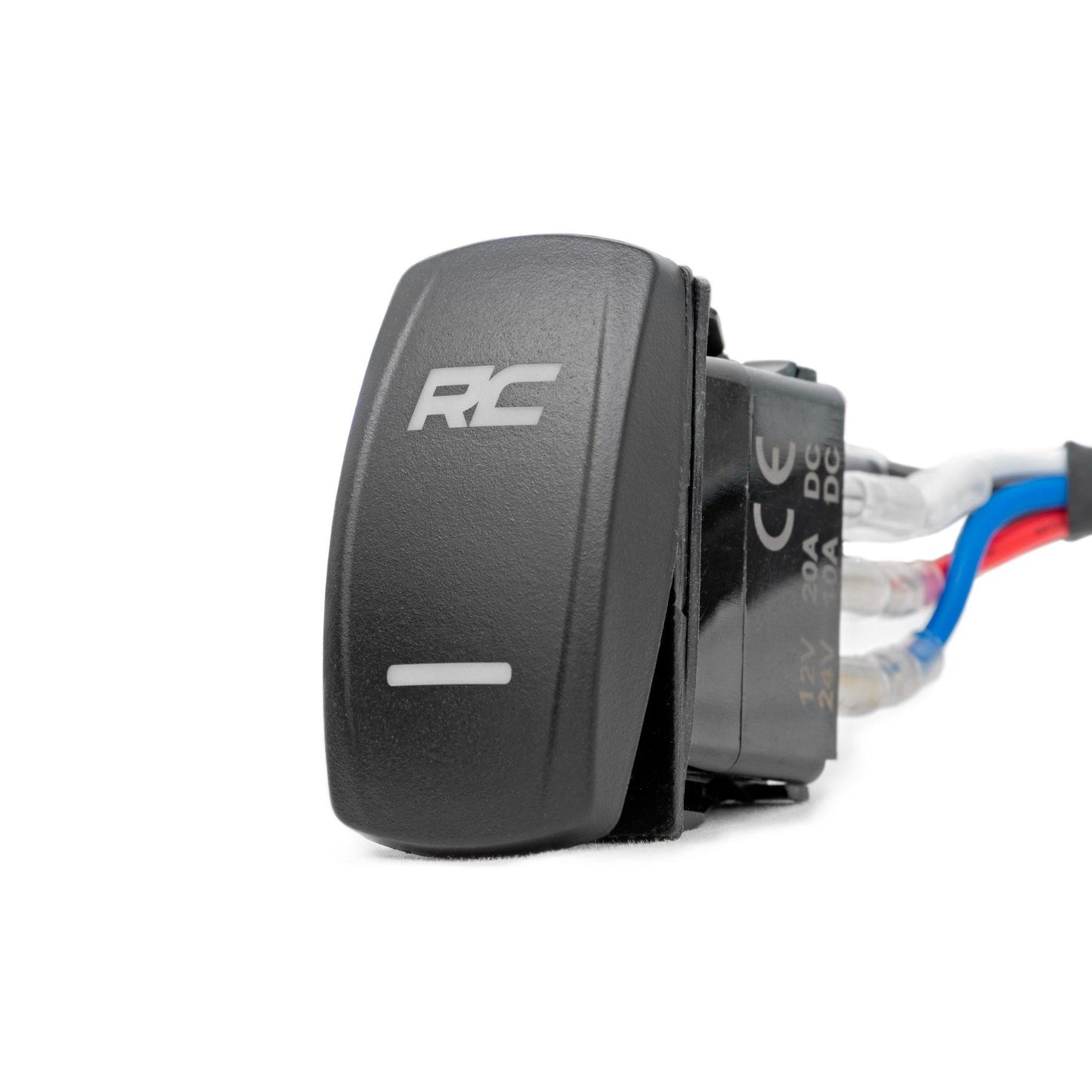 ROUGH COUNTRY 2 Inch Black Series LED Light Pods |  Flush Mount | Cool White DRL | 70803BLKDRL