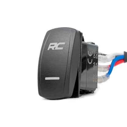 ROUGH COUNTRY 2 Inch Black Series LED Light Pods |  Flush Mount | Cool White DRL | 70803BLKDRL