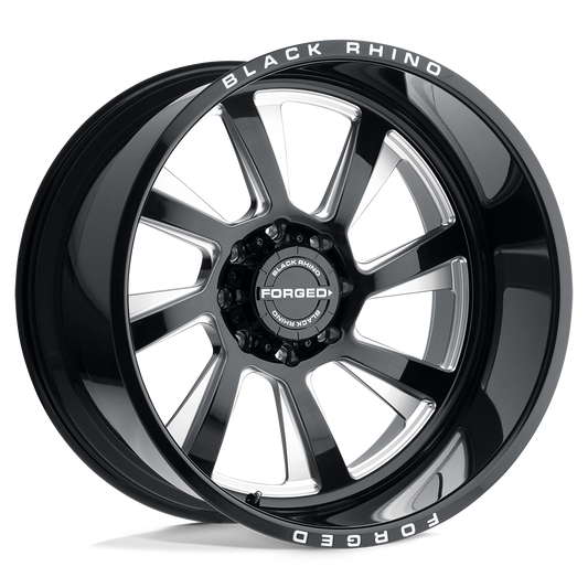 Black Rhino Hard Alloys BLASTER GLOSS BLACK W/ MILLED SPOKES - DIRECTIONAL