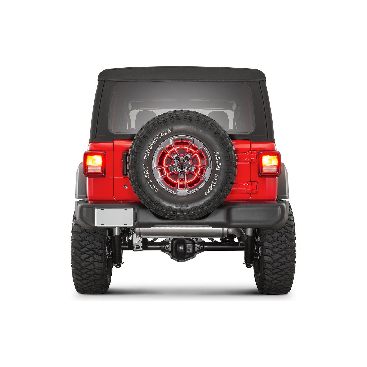 Rugged Ridge Third Brake Light Ring, LED for 2007-2025 Jeep Wrangler JK/ JL 11585.06