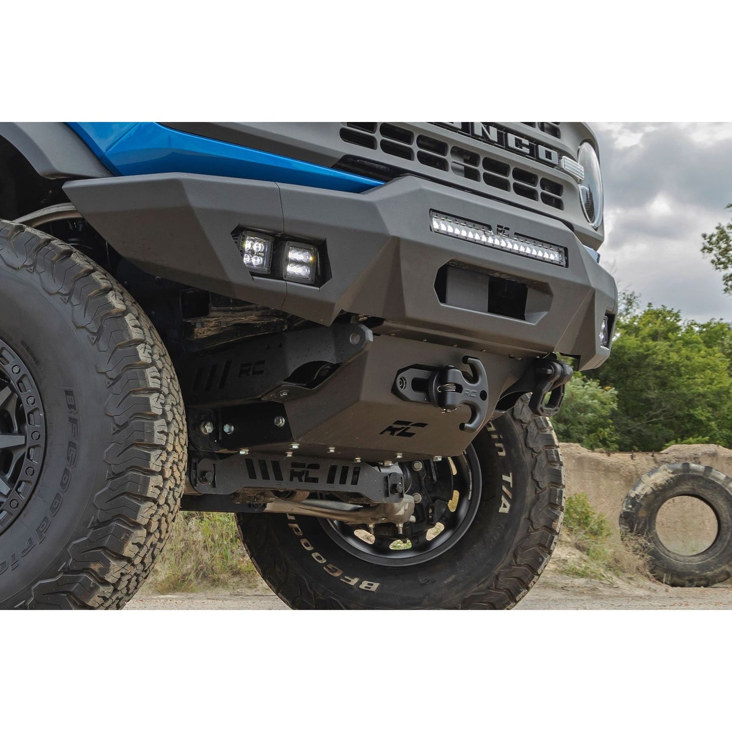 ROUGH COUNTRY Hidden Winch Mount | 12000S | Ford Bronco 4WD (2021-2025) | 51059