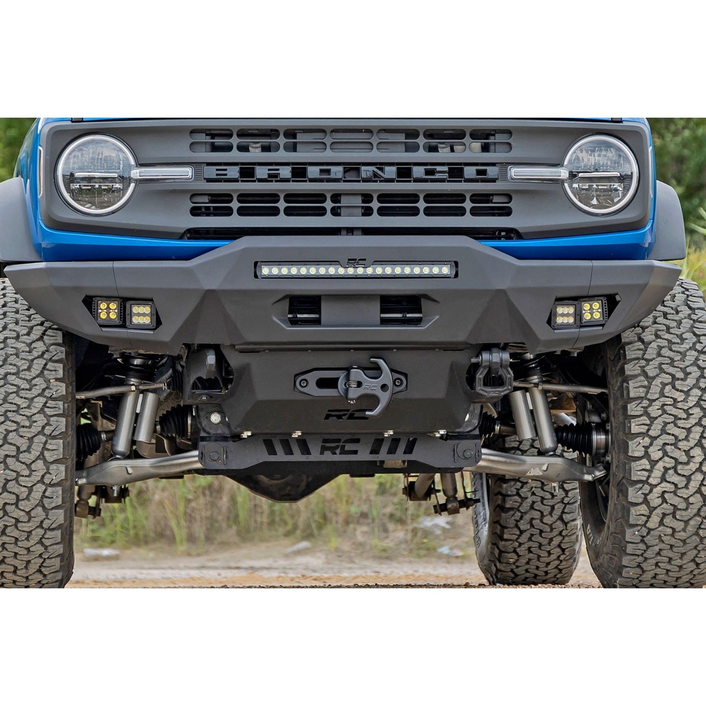 ROUGH COUNTRY Hidden Winch Mount | 9500S | Ford Bronco 4WD (2021-2025) | 51058