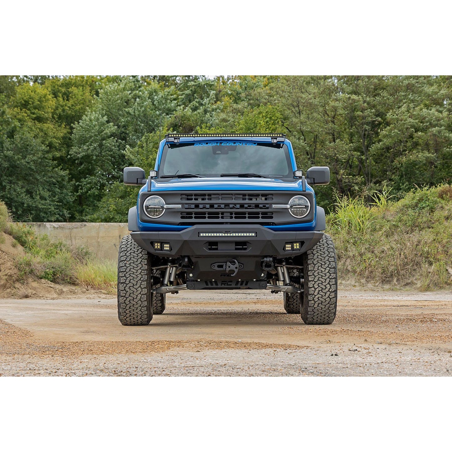 ROUGH COUNTRY Hidden Winch Mount | 12000S | Ford Bronco 4WD (2021-2025) | 51059