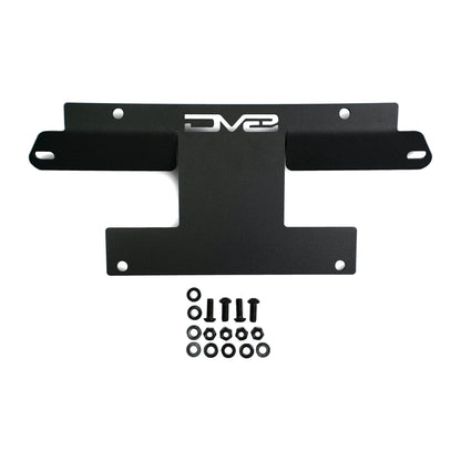 DV8 Off-Road 2021-2024 Ford Bronco | Factory Front Bumper License Relocation Bracket | Center C3| LPBR-01