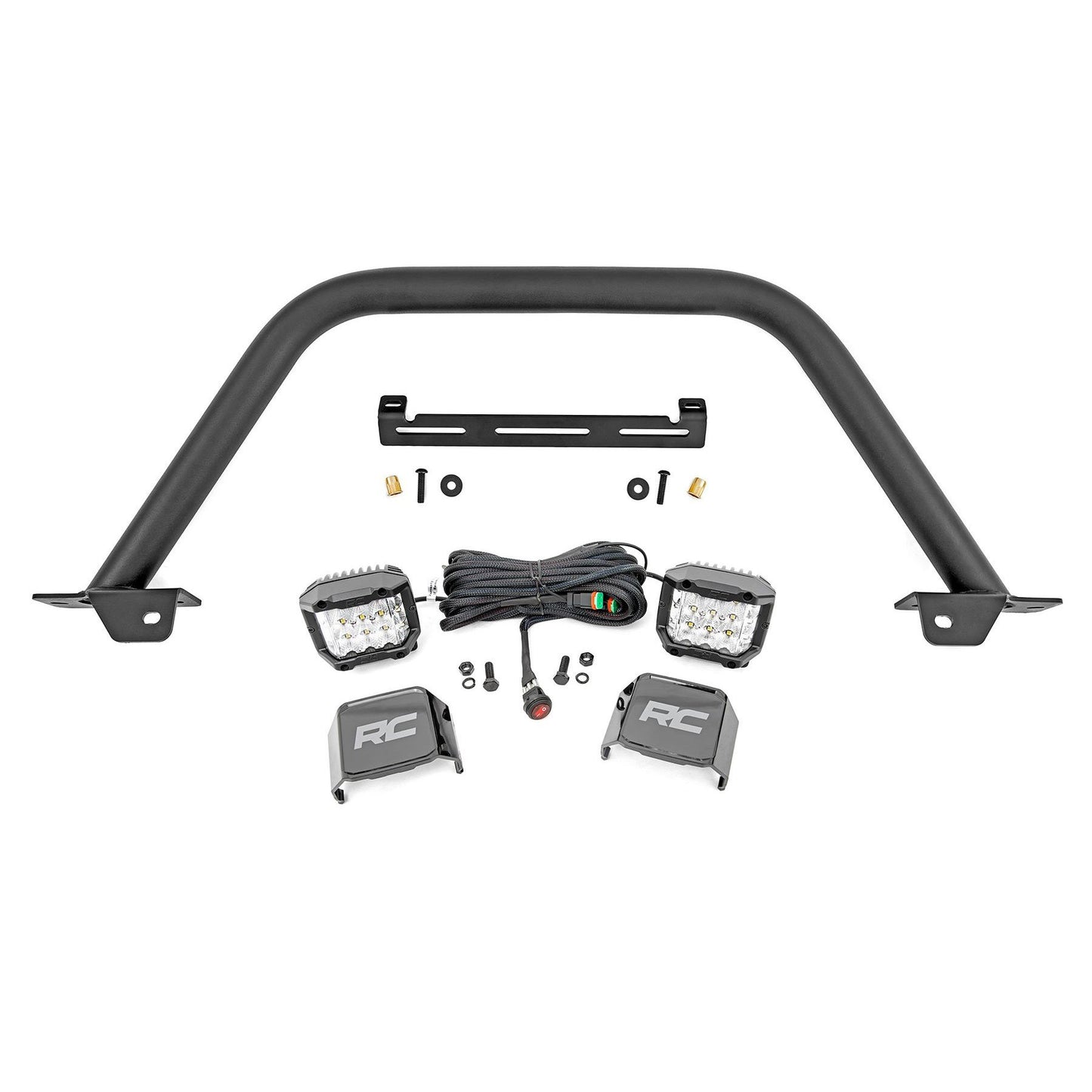 ROUGH COUNTRY Safari Bar | 3" OSRAM (Pair) | Wide | OE Modular Steel | Ford Bronco (21-25) | 51114