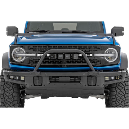 ROUGH COUNTRY Safari Bar | 3" OSRAM (Quad) | Wide | OE Modular Steel | Ford Bronco (21-25) | 51115